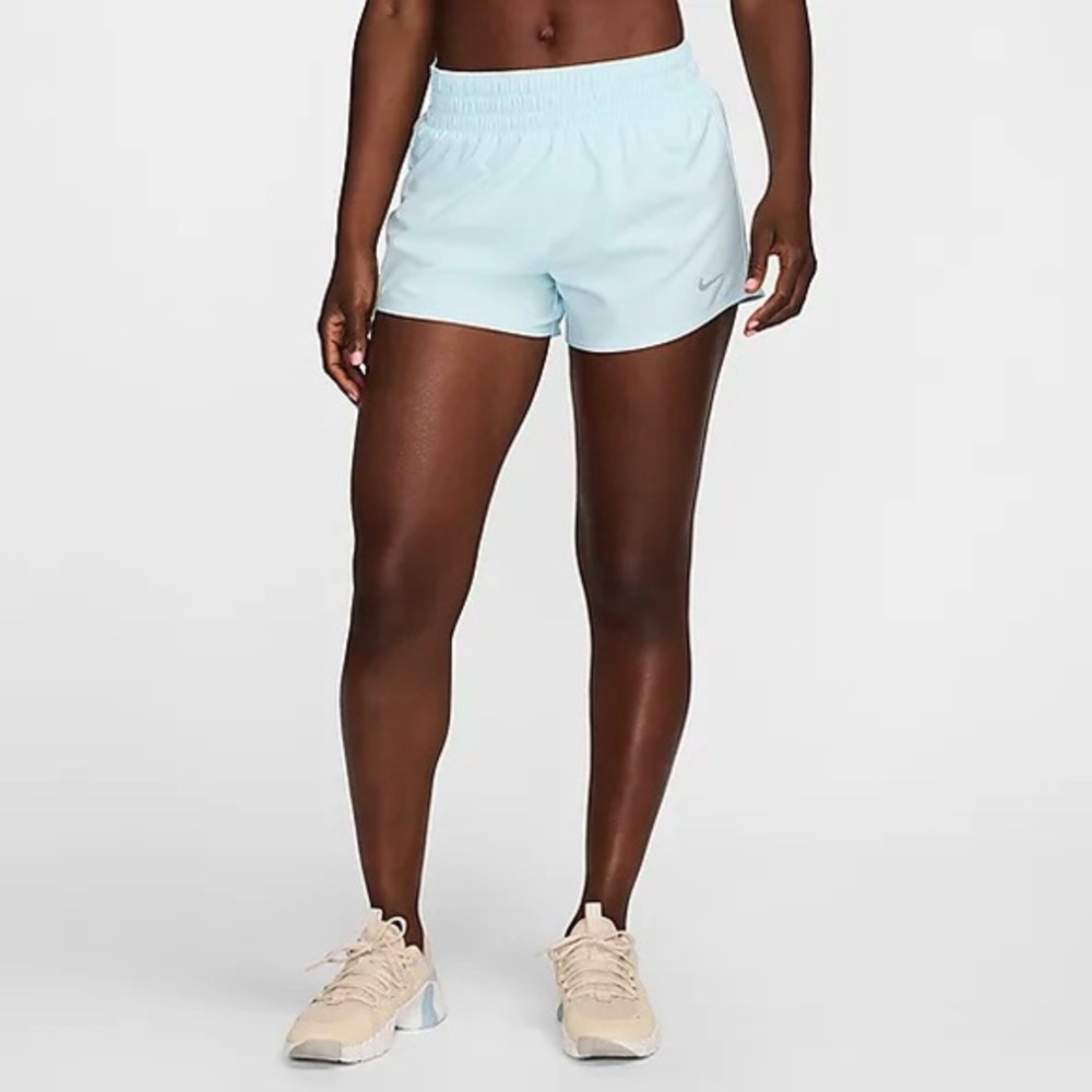 Nike One Dri Fit Mid Rise 3” Brief Lined Shorts Large